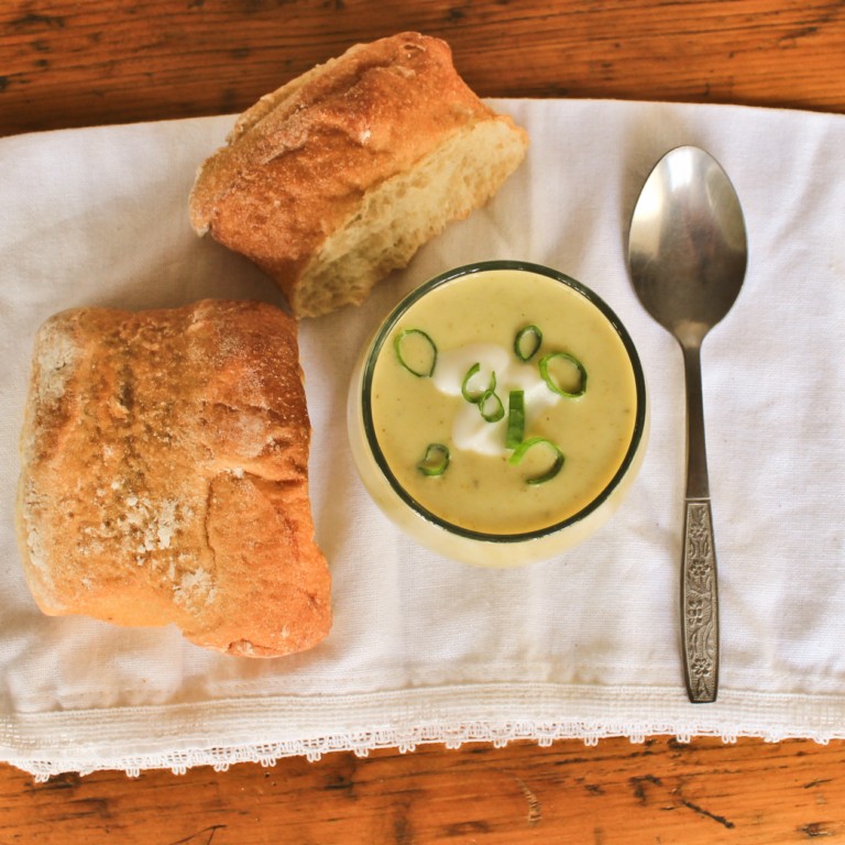 Zucchini Potato Soup, inspired by Julia Child...
